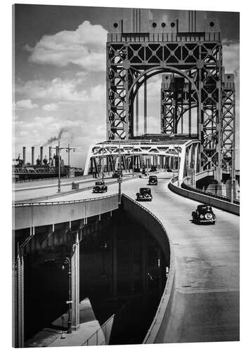 Stampa su vetro acrilico Historic New York - Triborough Bridge, Manhattan