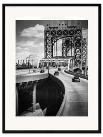 Impressão artística com moldura Historic New York - Triborough Bridge, Manhattan