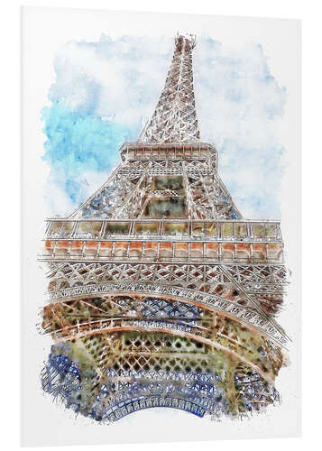 Cuadro de PVC Paris Eiffel Tower