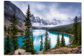 Tableau en verre acrylique Lac Moraine