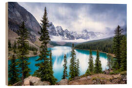 Holzbild Moraine Lake