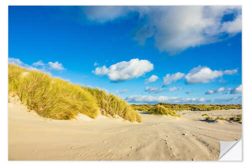 Sisustustarra Landscape with dunes on the island Amrum, Germany