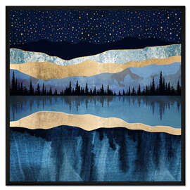 Gerahmter Kunstdruck Mitternachtssee