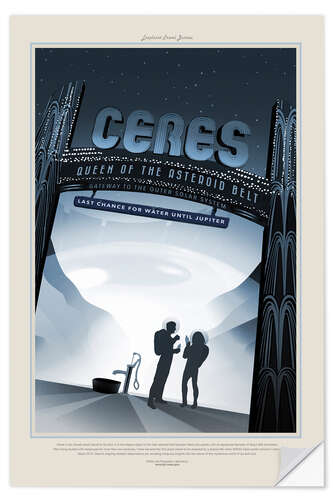Wall sticker Retro Space Travel - Ceres