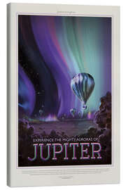 Leinwandbild  Retro Space Travel - Jupiter - NASA