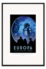 Gerahmter Kunstdruck Retro Space Travel – Europa - NASA