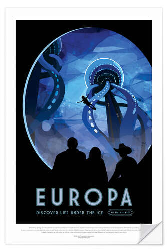 Wandsticker Retro Space Travel – Europa