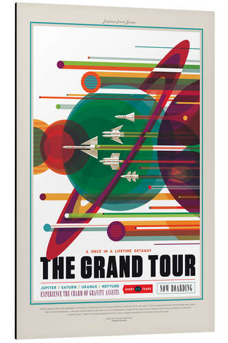 Aluminium print The Grand Tour (Space Travel)