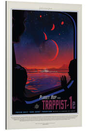 Magnettafel Retro Space Travel - Trappist-1e