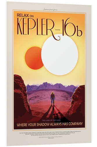 Foam board print Kepler-16b