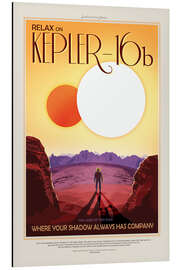 Magnettafel Retro Space Travel - Kepler16b