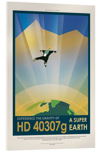 Quadro em acrílico Retro Space Travel - HD40307G Gravity