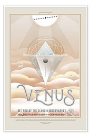Plakat Retro Space Travel – Venus