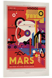 Akrylglastavla  Retro Space Travel - Mars - NASA