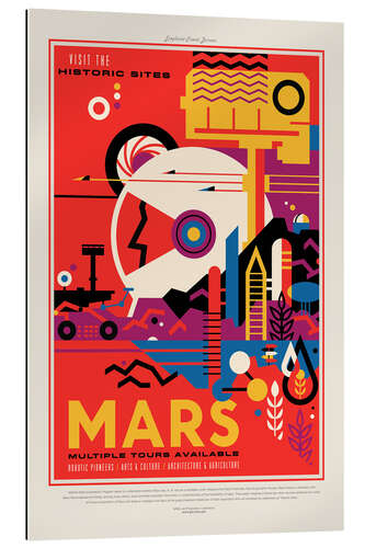 Galleriprint Retro Space Travel - Mars