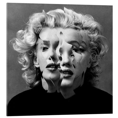 Acrylic print Fragmented Marilyn