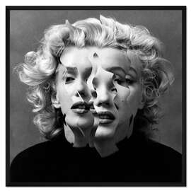 Gerahmter Kunstdruck Fragmented Marilyn