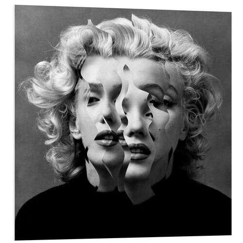 Foam board print Fragmented Marilyn