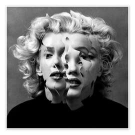 Poster  Marilyn fragmentée - Marko Köppe