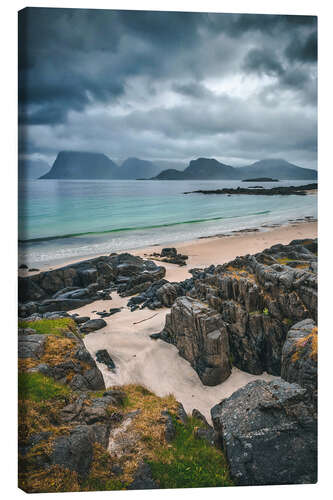 Leinwandbild Myrland, Lofoten, Norwegen