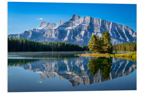 Foam board print Two Jack Lake