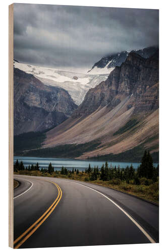 Quadro de madeira Icefields Parkway