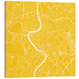 Trebilde City map of Rome, yellow