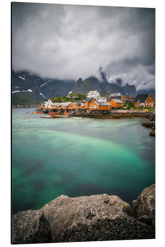 Aluminiumsbilde Reine, Lofoten