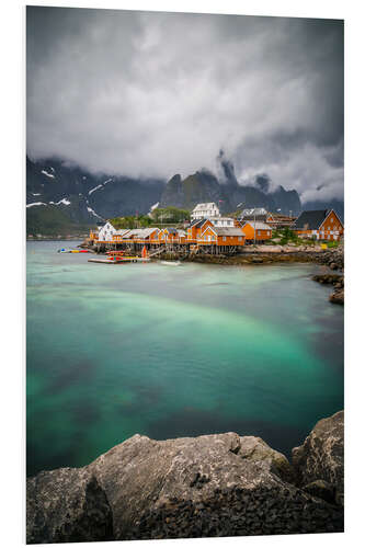 Tableau en PVC Pur paysage des Lofoten en Norvège