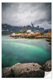 Sticker mural Pur paysage des Lofoten en Norvège