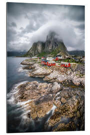 Tableau en plexi-alu Hamnoy dans les Lofoten en Norvège