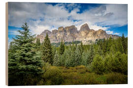 Holzbild Castle Mountain