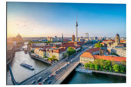 Aluminium print Berlin Skyline im Sommer