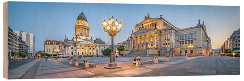 Tableau en bois Le Gendarmenmarkt à Berlin