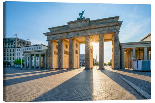 Canvas print The Brandenburg Gate in Berlin