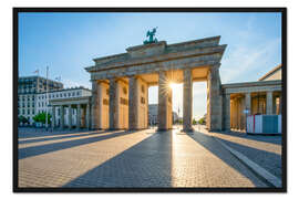 Gerahmter Kunstdruck Das Brandenburger Tor in Berlin