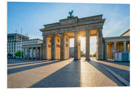 Foam board print The Brandenburg Gate in Berlin