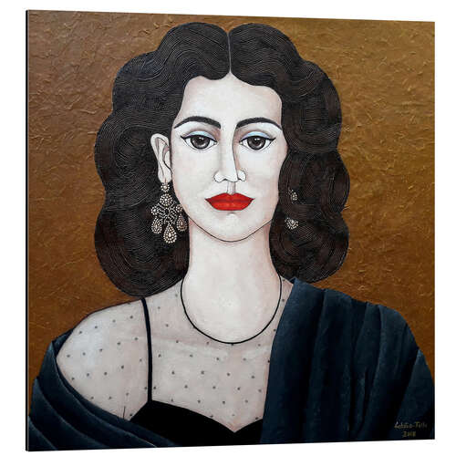 Quadro em alumínio Amalia Rodrigues, a voz do Fado