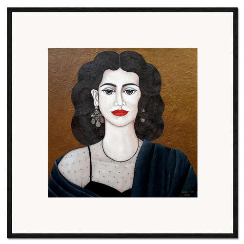 Framed art print Amalia Rodrigues, the voice of fado
