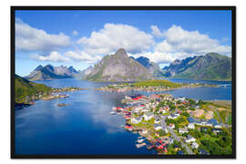 Gerahmter Kunstdruck Norwegen Traumblick