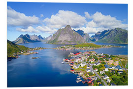 Foam board print Norway dream view