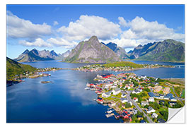 Vinilo para la pared Vista de ensueño de Noruega