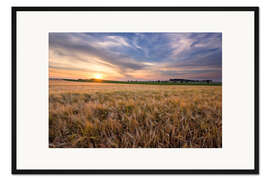 Gerahmter Kunstdruck Sommerabend