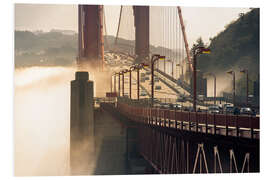 PVC print San Francisco - Golden Gate Bridge in the fog