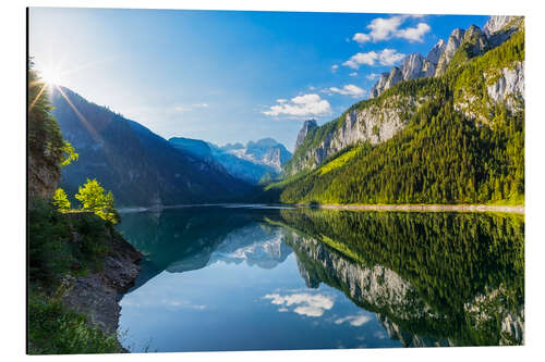 Alumiinitaulu Gosausee with dachstein view