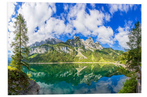 Tableau en PVC Gosausee et massif du Dachstein