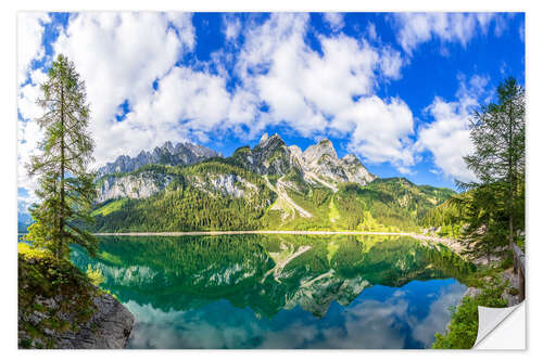 Sticker mural Gosausee et massif du Dachstein