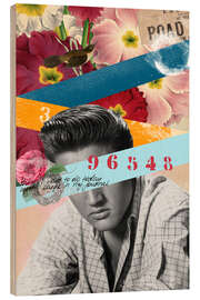 Stampa su legno Elvis