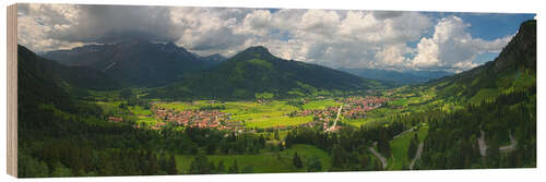 Wood print Germany Mountains