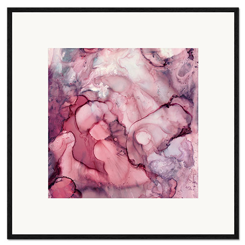 Framed art print Liquid Mauve 